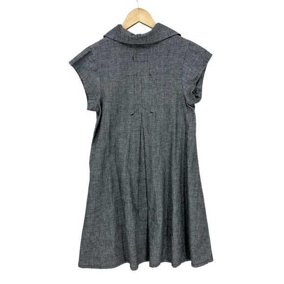 CURRENT ELLIOTT The Shirt Dress Pockets V-Neck Collared - Picture 2 of 5